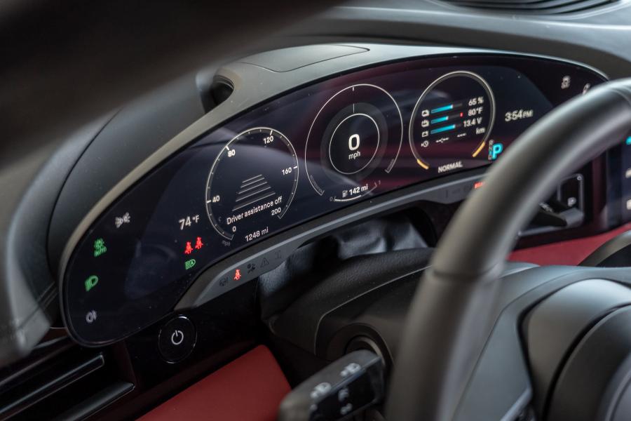 Панель приборов Porsche Taycan Turbo S 2019 года  (NA) (фото 32 из 40)